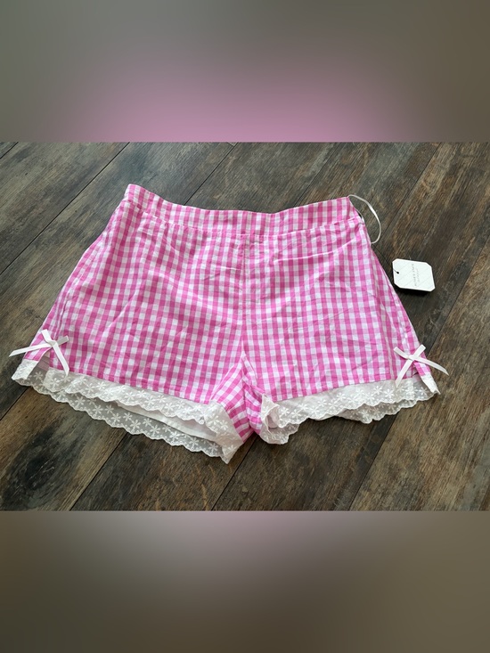 Altar'd State Pants - Altar’d State Gingham Lace Shorts Sz M NWT